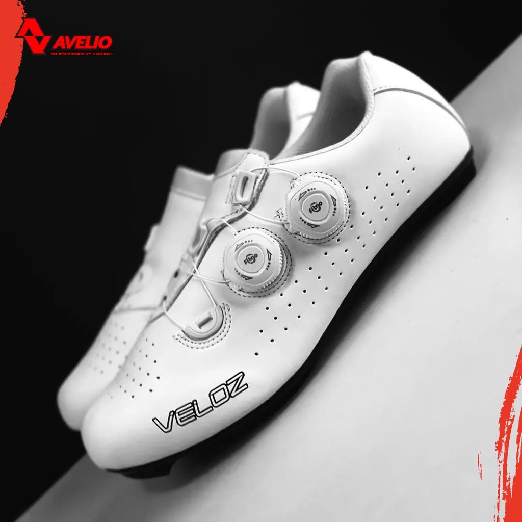 AVELIO VELOZ Sole Carbon - Cycling Shoes Road bike - Sepatu Sepeda Cleat Roadbike merk AVELIO - gowe