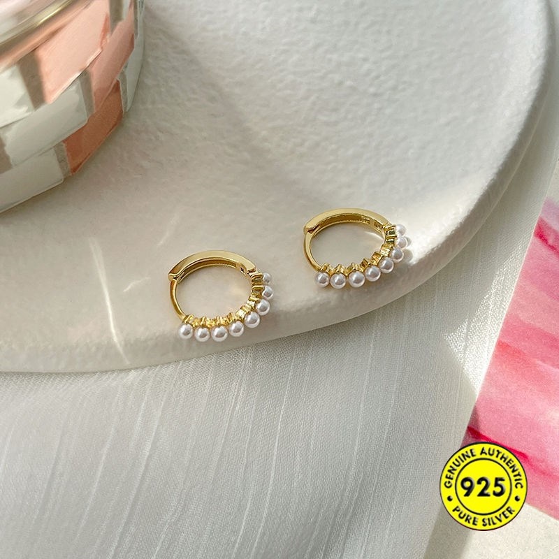 Anting Tusuk Sterling Silver 925 Dengan Mutiara Untuk Wanita