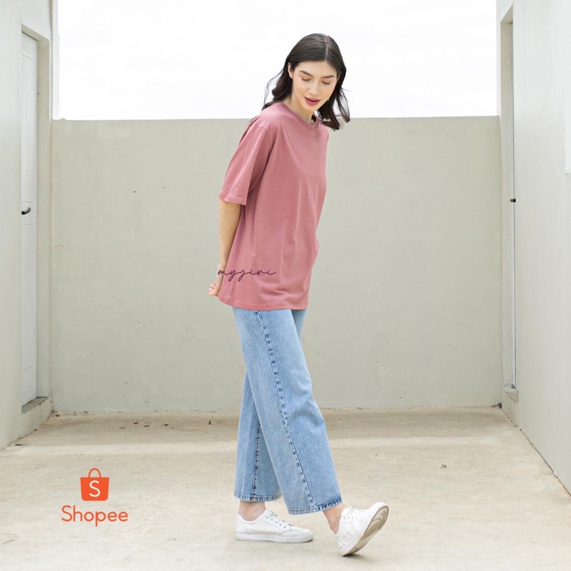 STEFFI T’SHIRT KAOS POLOS OVERSIZE BY MYJIVI