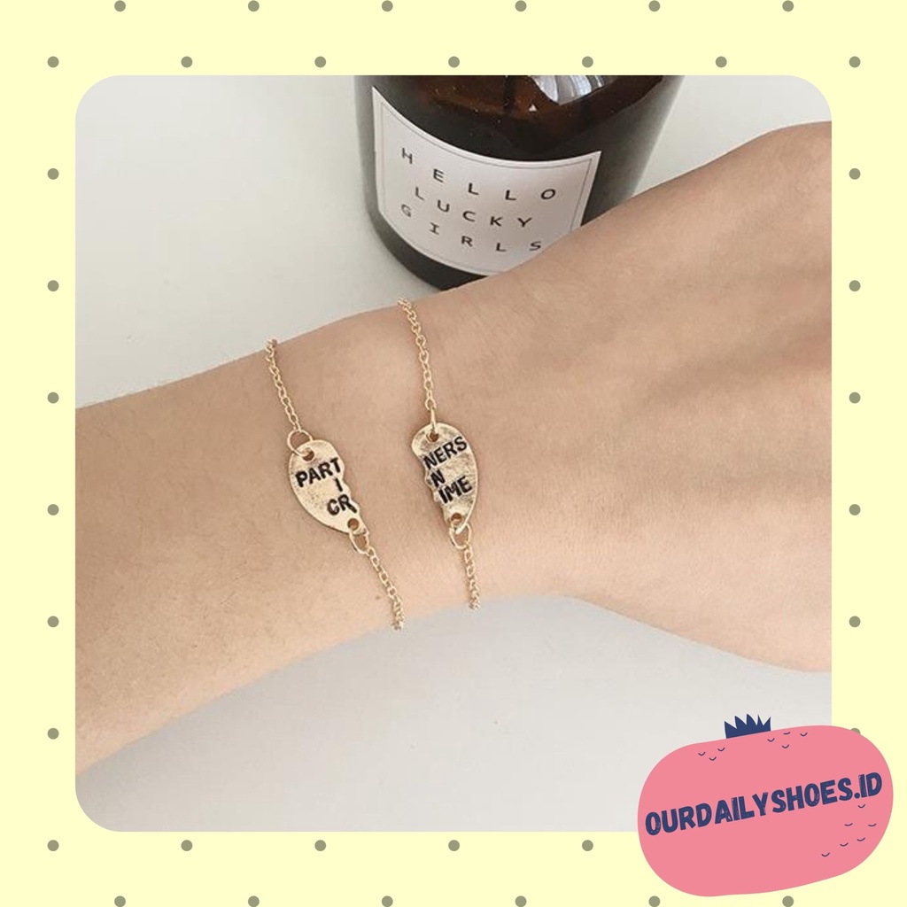 ★ODS★  FA94 Gelang/Bangle Couple Love model rantai kekinian