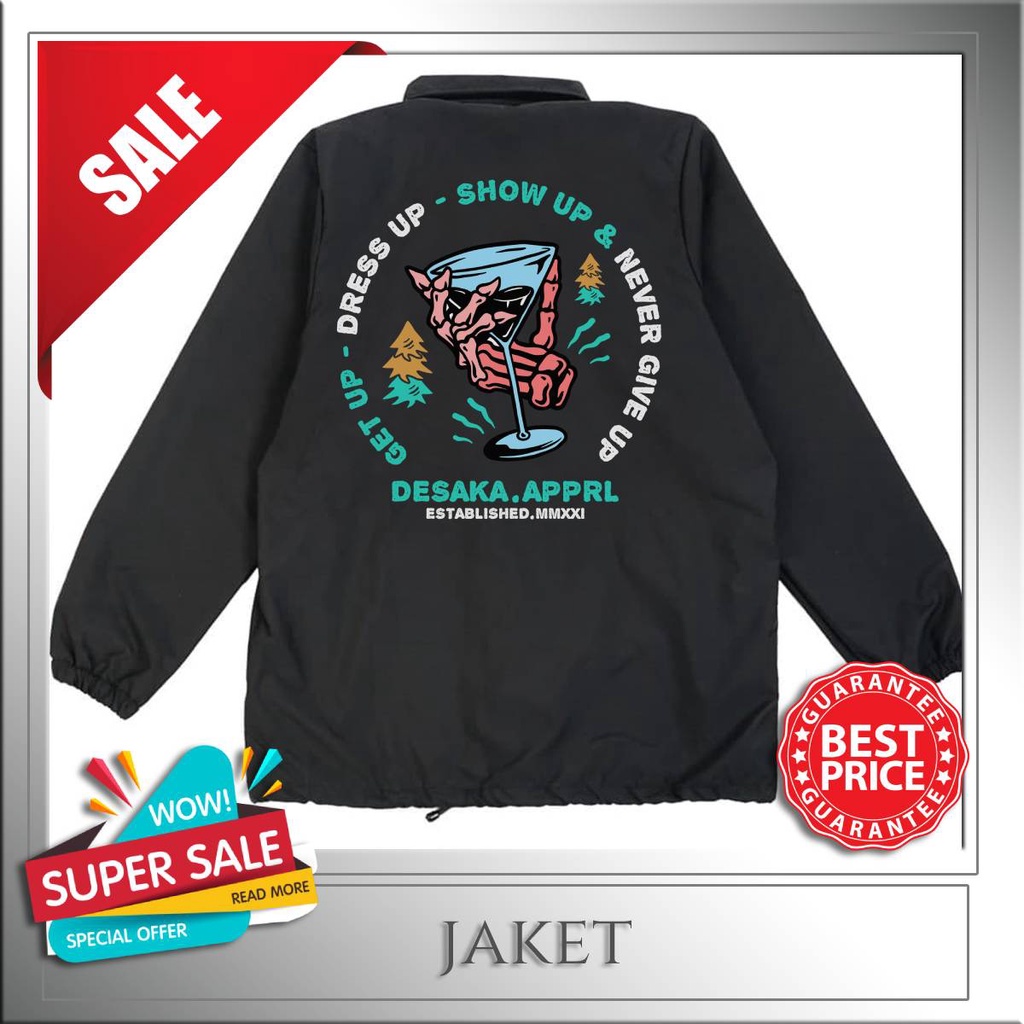 Coach Jaket Skate Drink Pria - Haket Distro Pria - Jaket Parasut - Jaket Premium -Jaket Model Jepang
