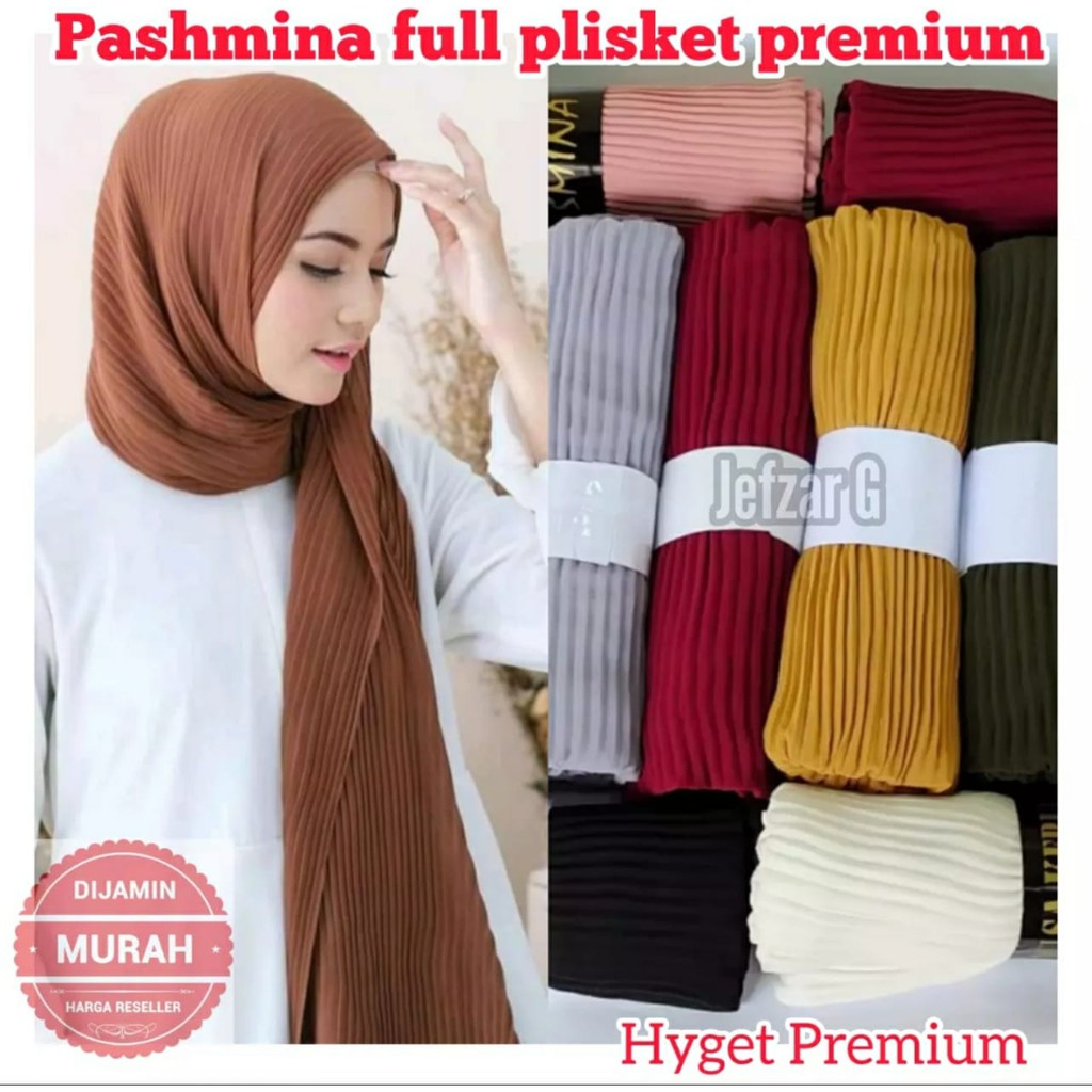 PASMINA FULL PLISKET PASMINA PLISKET JILBAB INSTAN