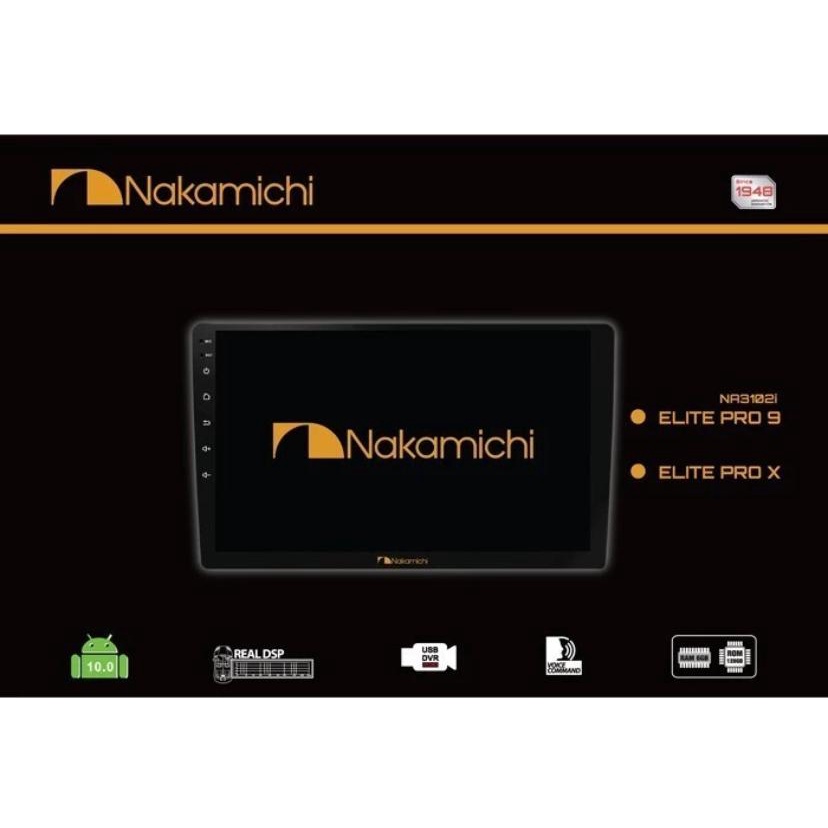 Head unit Doubledin Nakamichi Android Elite Pro 9 Inch RAM 6Gb/128Gb NA-3102i/NA3102i Nakamichi