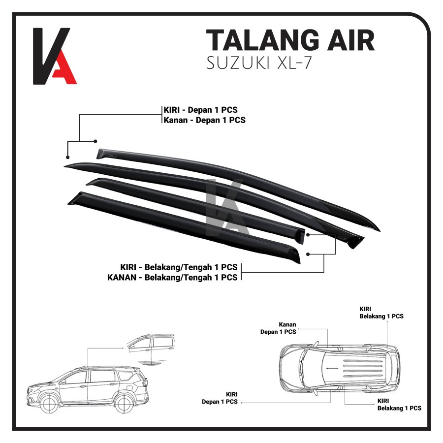 TALANG AIR MOBIL SUZUKI XL7 2020 MODEL SLIM HIGH QUALITY UNIVERSAL