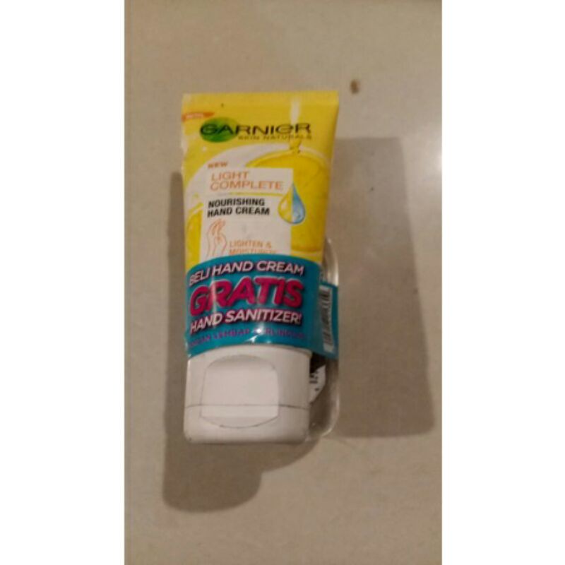 GARNIER NOURSING HAND CREAM 50ml&amp;Garnier Hand Sanitezer 50ml