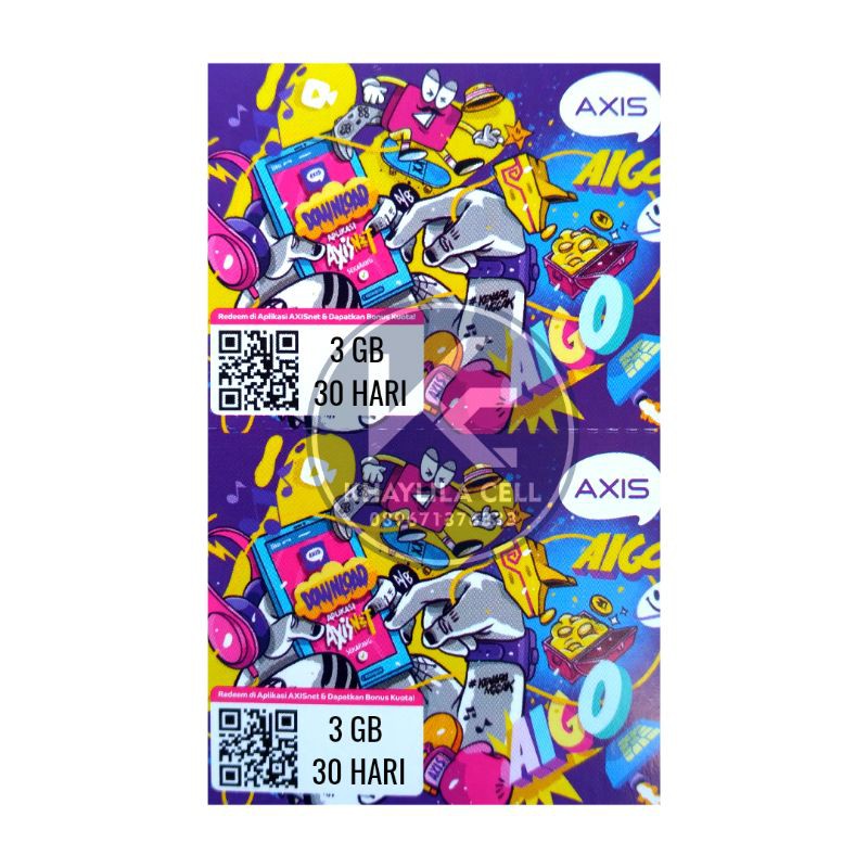 [VCR] AXIS 3 GB 30 HARI