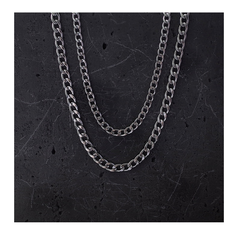 Titanium Steel Necklace Accessories Hip Hop Jump Di Clavicle Chain