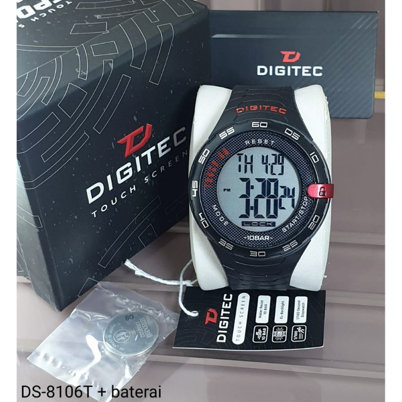 Jam Tangan Digitec DG 3106 / DS 8106 Digital Tali Rubber Original Pria / Cowok