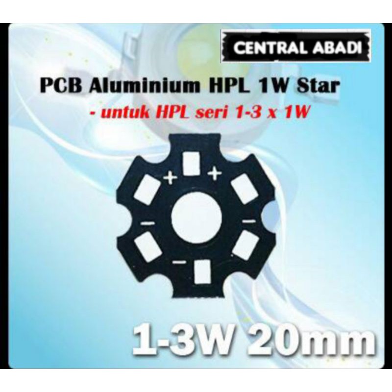 Heatsink star PCB 1wat-3wat Alumunium