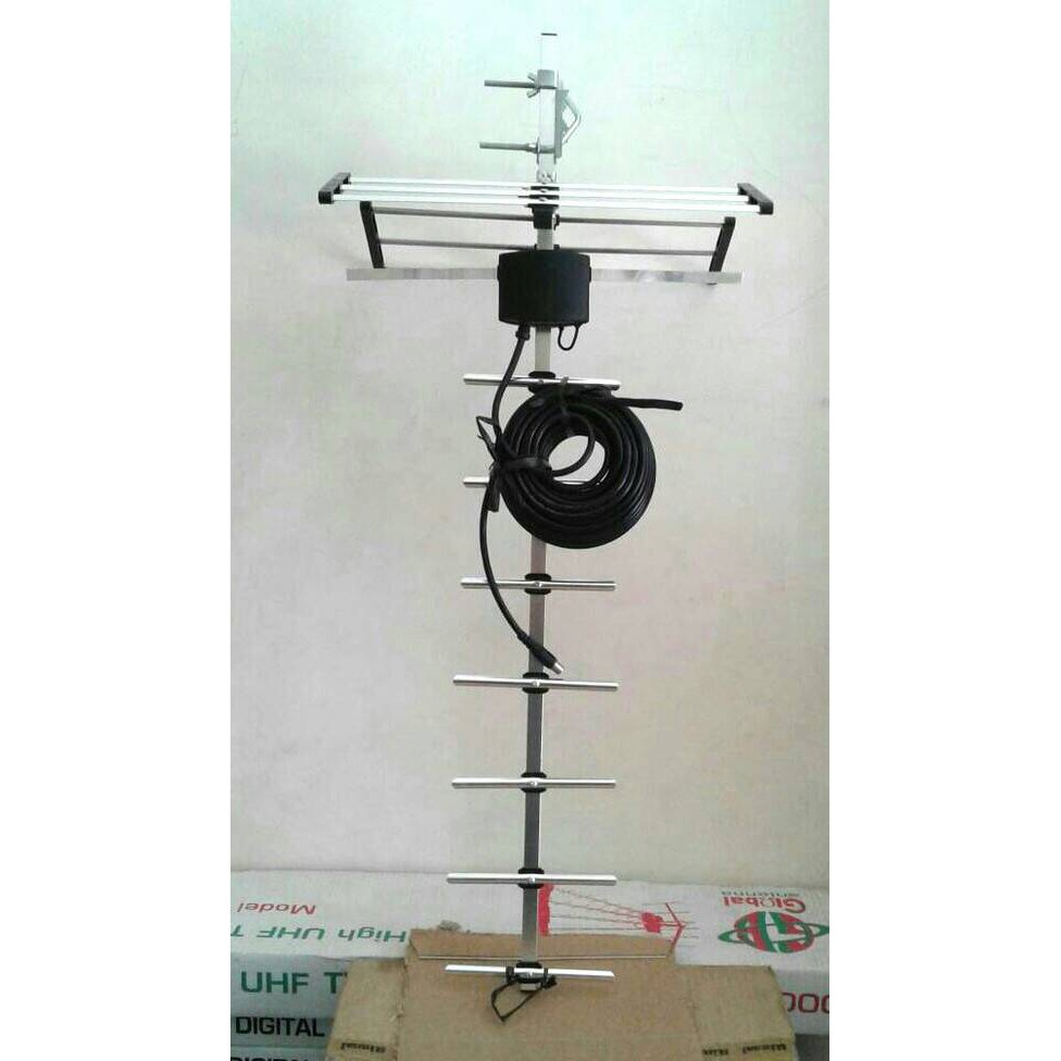 ANTENA TV LUAR INTRA HM 003 OUTDOOR DIGITAL LED LCD DENGAN KABEL