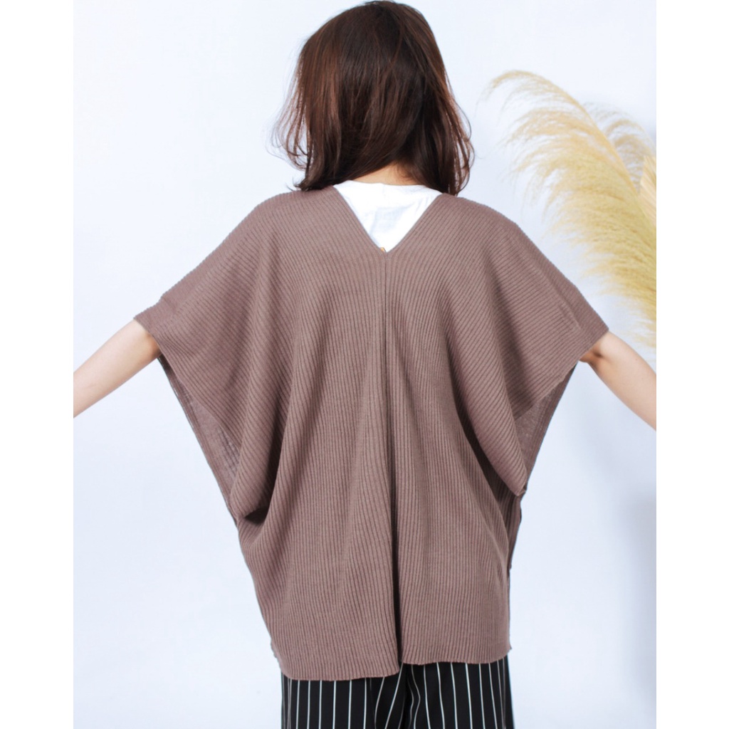 KALILA -  AFSANA Batwing Vest Atasan Rajut Halus Wanita Dewasa | Atasan Rajut Wanita