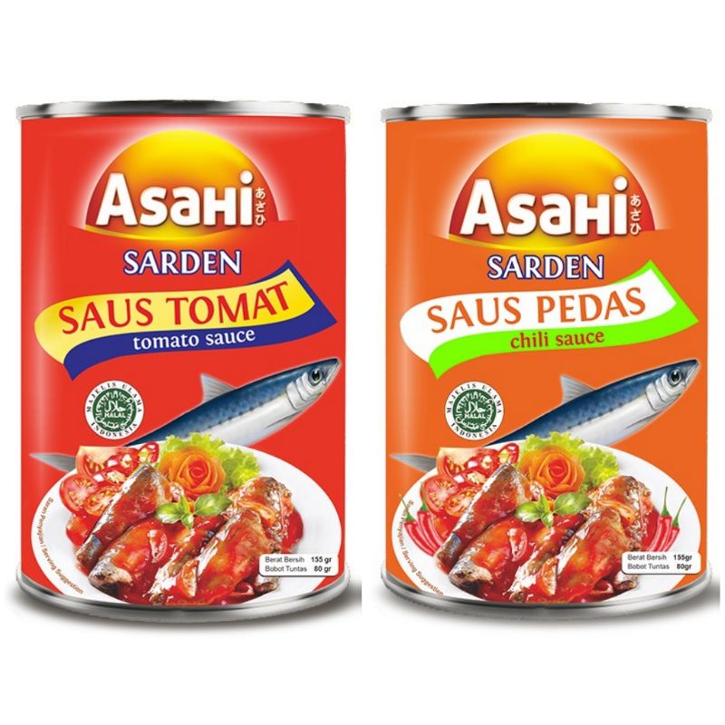 

Asahi Sardines Saus Pedas Tomat 155G