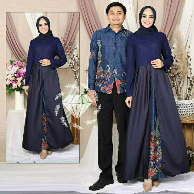 CP ELEGANT COUPLE PASANGAN BRUKAT BALOTELI, GAMIS HIJAB MUSLIM, DRESS (REAL PIC)