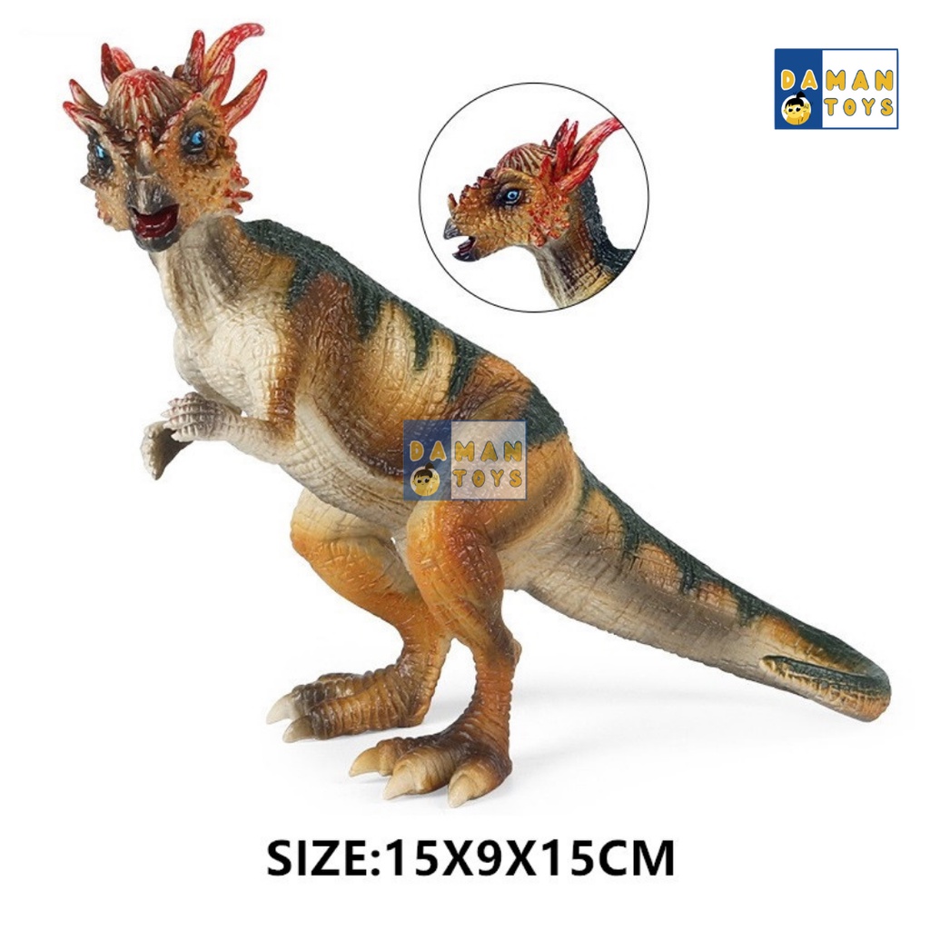 Jurassic World Pachycephalosauria Pachycephalosaurus Mainan Edukasi Figure Dinosaurus