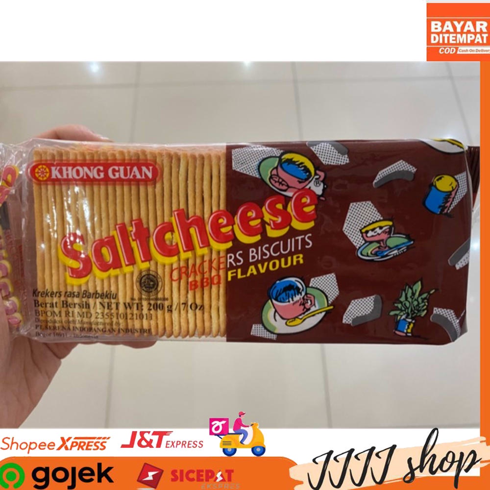 

Khong Guan Saltcheese Biskuit Cemilan Snack Cracker Rasa BBQ 200gr