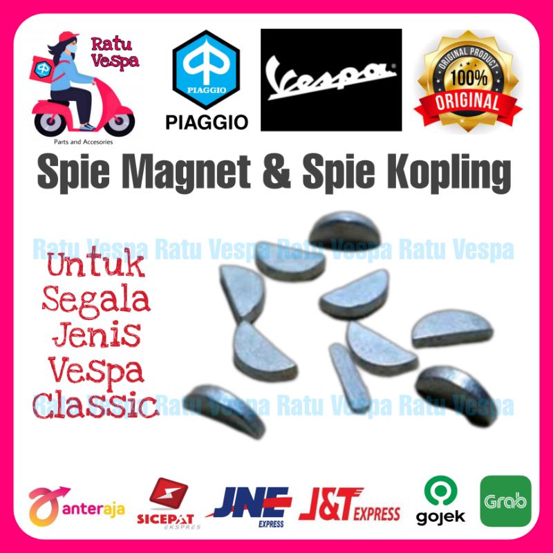 Spi Spie Magnet Dan Kopling Vespa Super,Sprint,PX,Strada,Excel