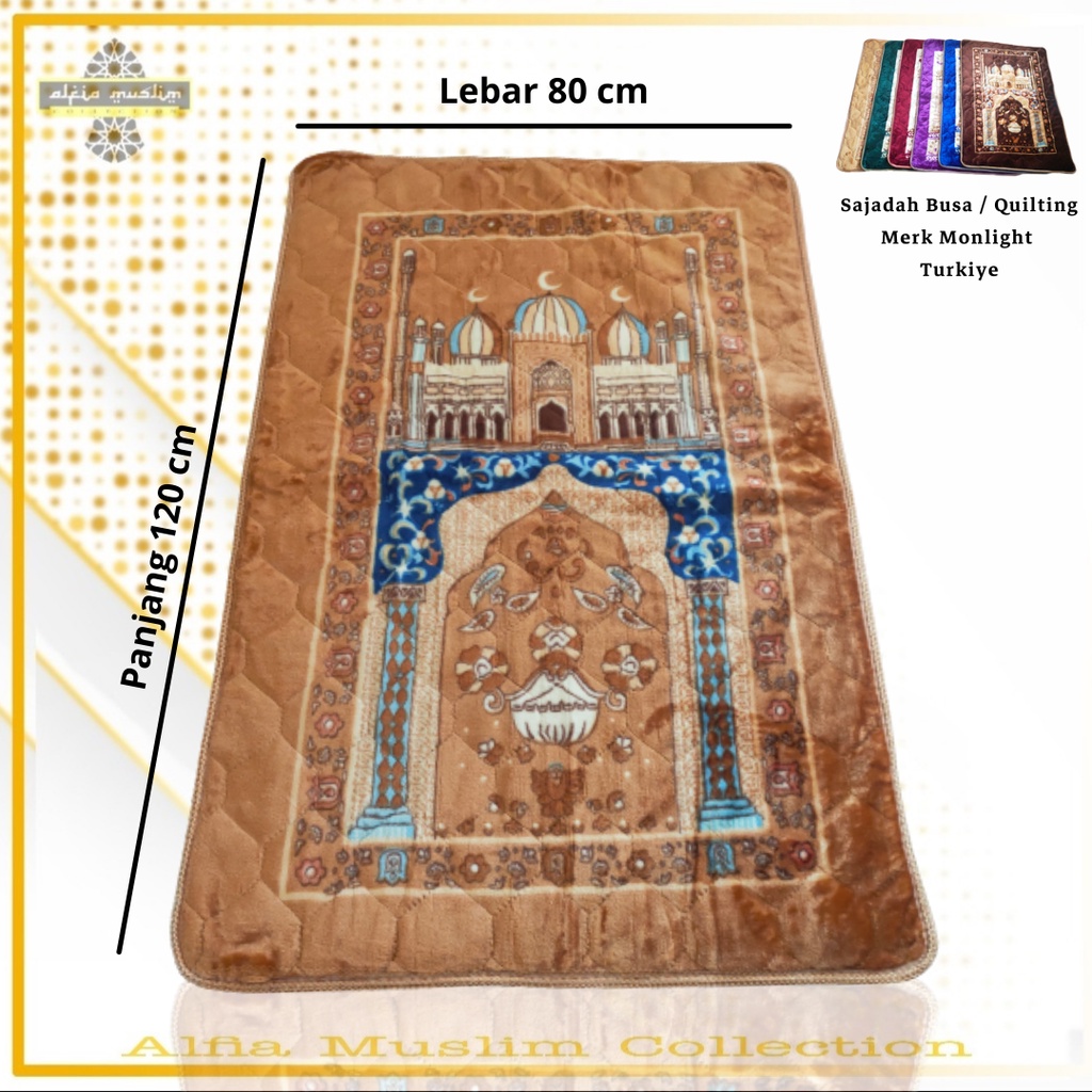 Sajadah Tebal Lembut Sajadah Turki Sejadah Ukuran 80cm x 120cm