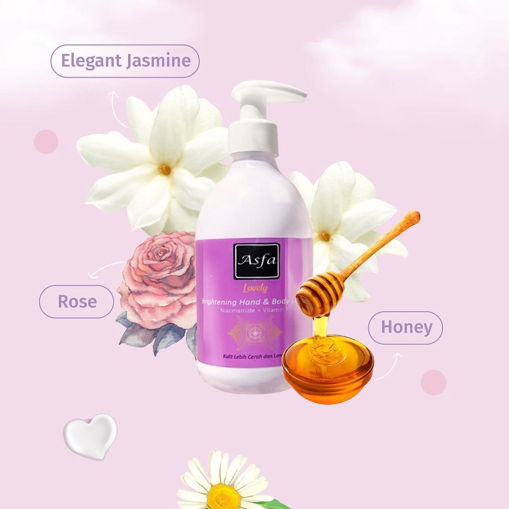 ASFA Brightening Body Lotion with Niacinamide dan Vitamin E 300ml  | BEAUTIFUL LOVELY HEAVENLY LOTION ASFA BPOM