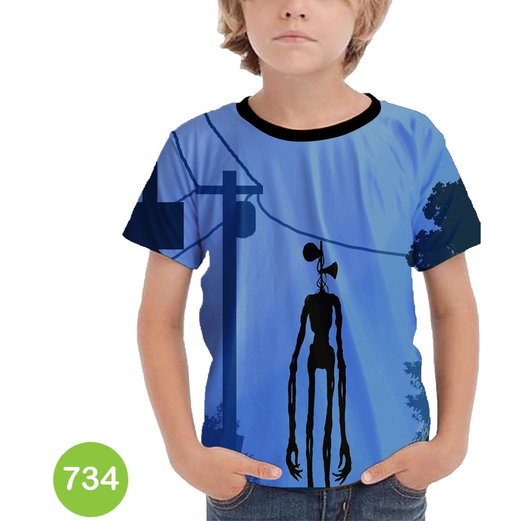 Baju Anak Siren Head Baju 3D Kartun TV Animasi #COWO-734