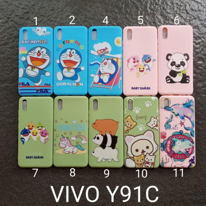 Case gambar vivo Y1S Y91C Y93 motif cewek ( 2 motif ) soft softcase softshell silikon cover casing kesing housing