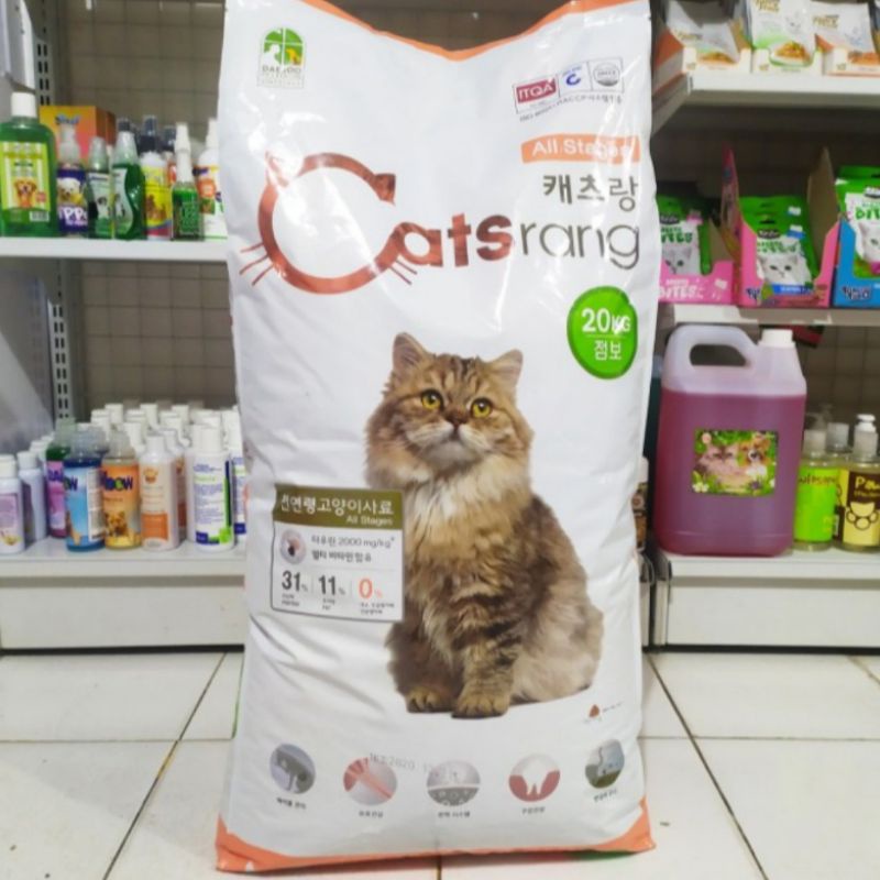 Makanan Kucing Catsrang All Stage 20kg Khusus Gojek