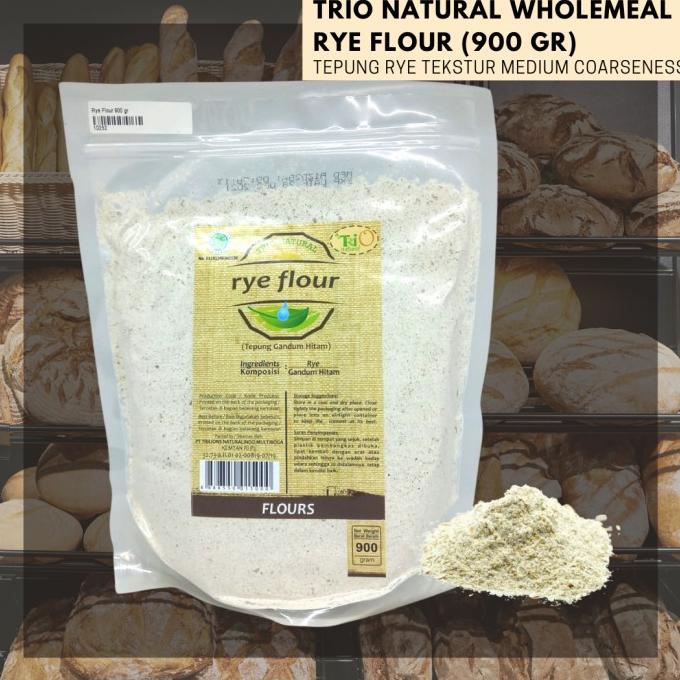 

Tepung Rye Trio Natural (Wholemeal Rye Flour) 900 GR