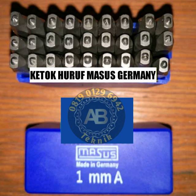 

MASUS Germany Huruf Ketok 1 Mm Stamp Punch Letter A - Z