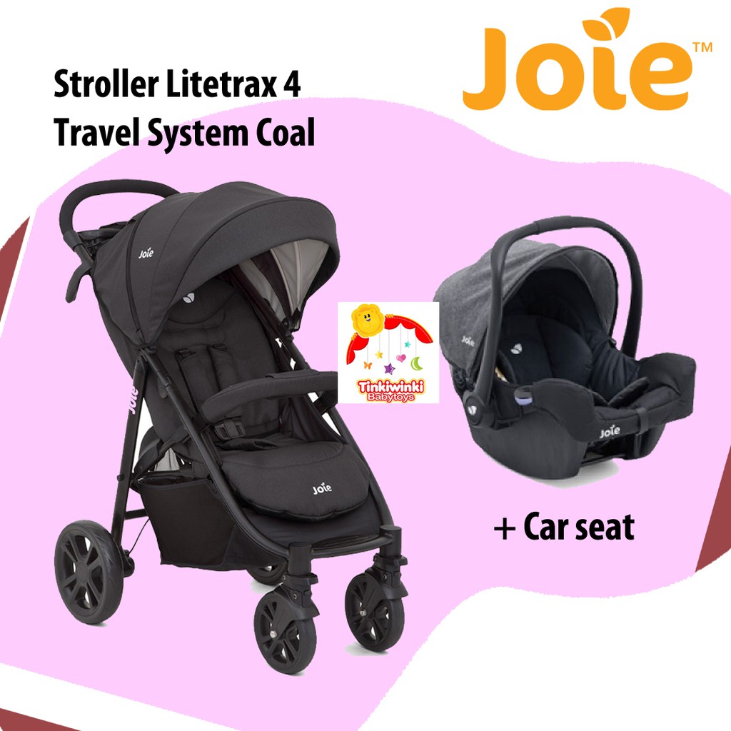 JOIE Stroller Litetrax 4 Travel System Coal