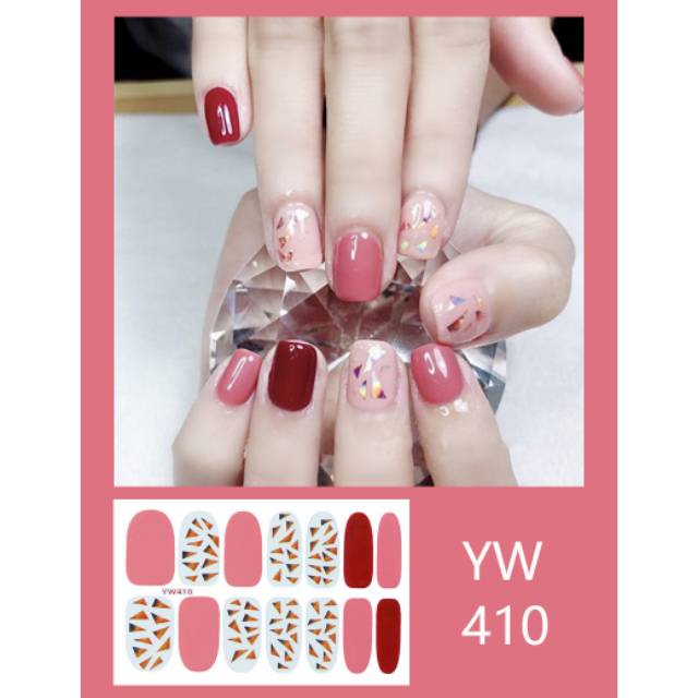 Sticker kuku nail sticker stiker kuku nail art (410-429)