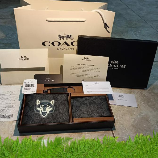 -SIAP KIRIM- COACH WOLF WALLET