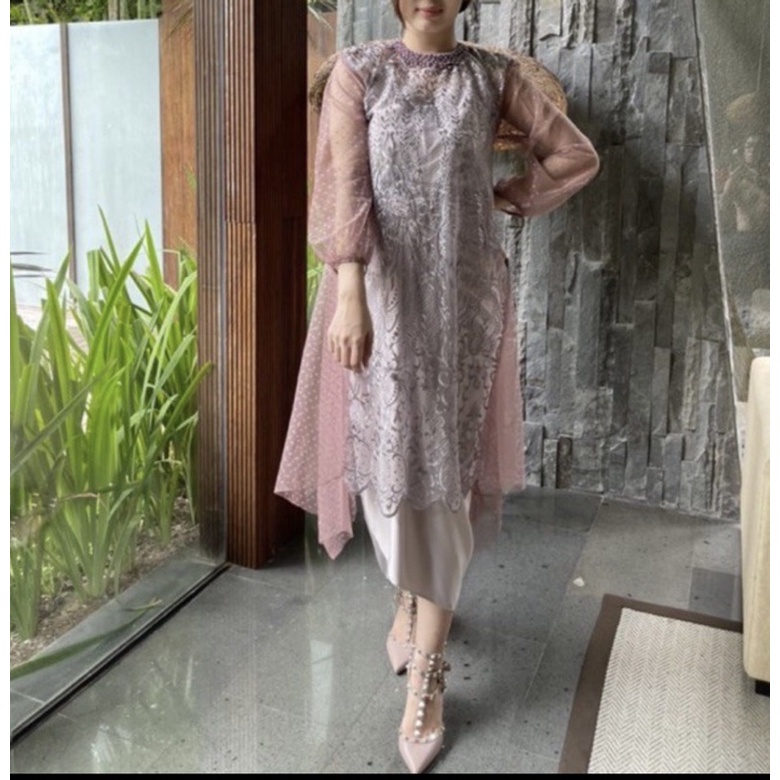 NEW DRESS ZUMARU KAJANA CINAMON BROWN INNER HIJAB