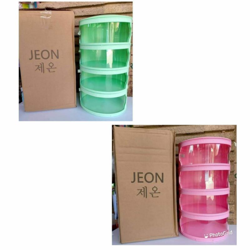 Rantang Tudung Saji Rak Tempat Makanan 4 Susun Tingkat Plastik Jeon