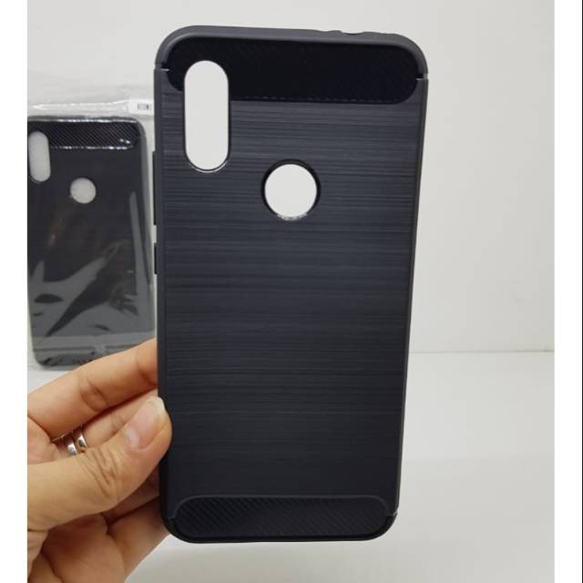 Slim Fit Carbon Xiaomi Redmi 7 6.26 inchi Softcase Carbon Xiaomi 7 Soft Case Redmi7 Fiber ANTI MELAR