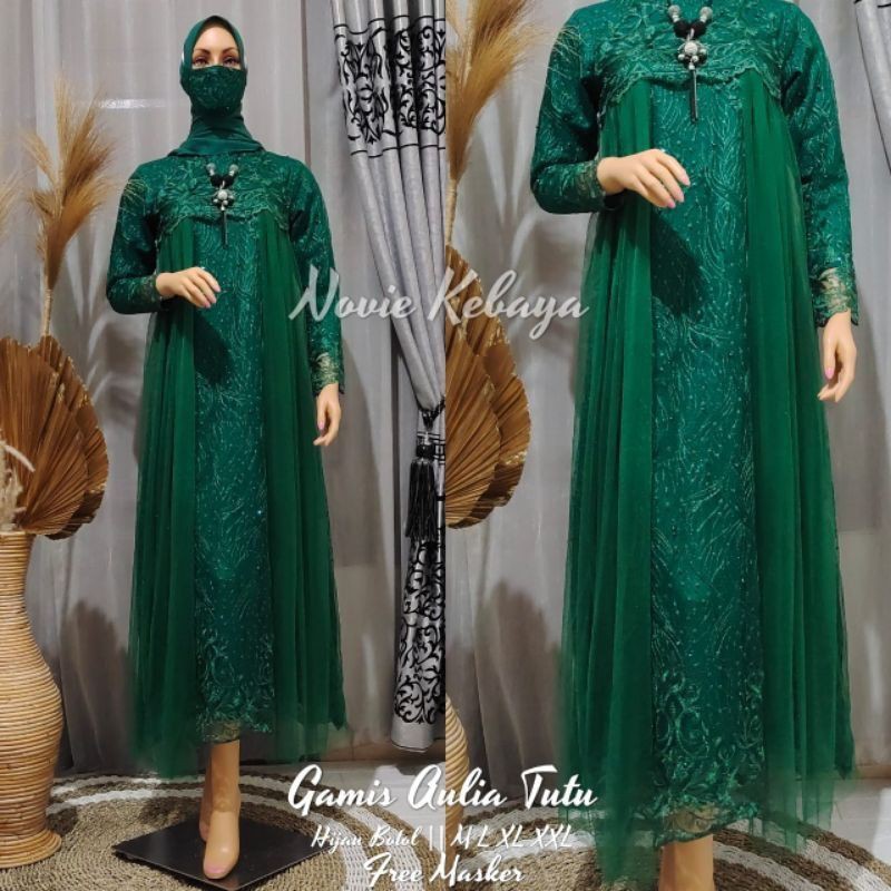 KEBAYA ORIGINAL/BAJU MUSLIMAH/GAMIS LEBARAN/GAMIS AULIA/BY NOVIE