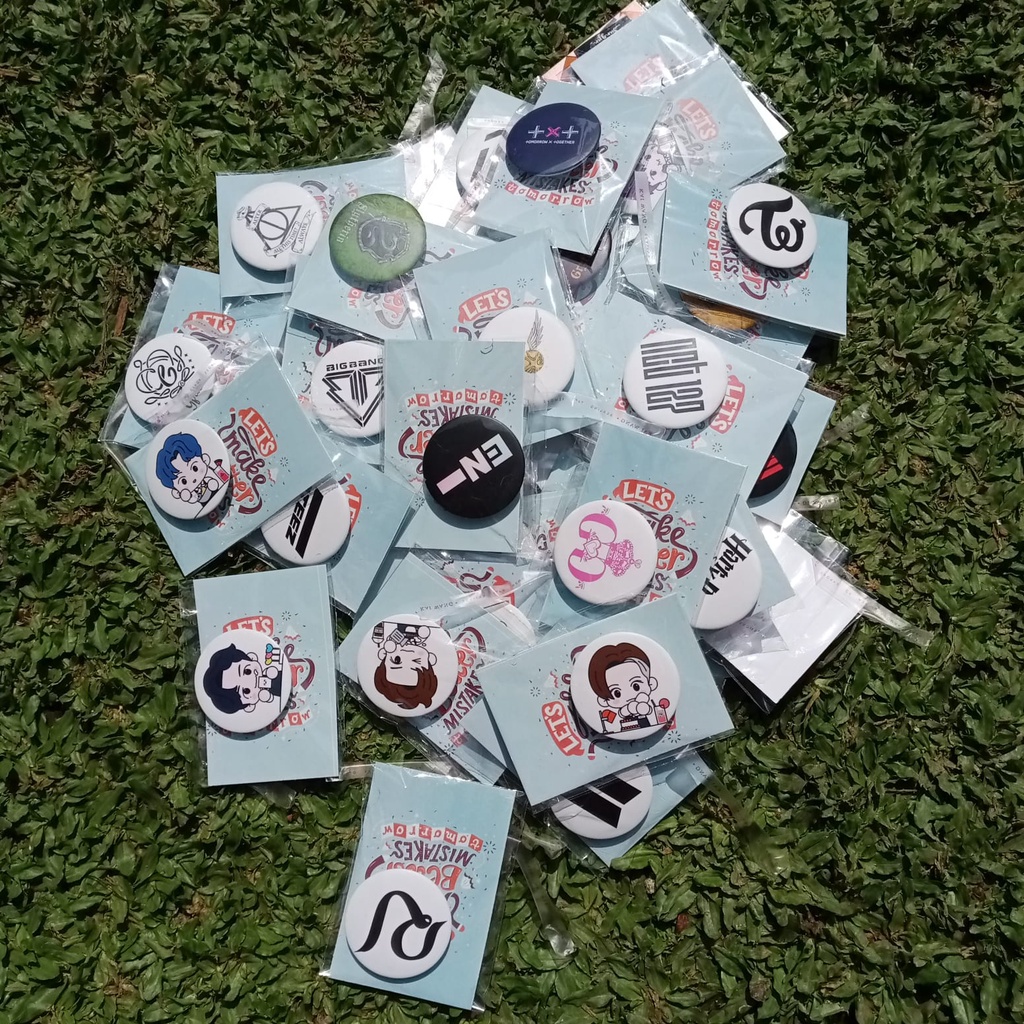 Pin Bros Logo KPOP ukuran 44mm MIN ORDER 3