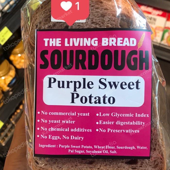 

the living bread sourdough purple sweet potato