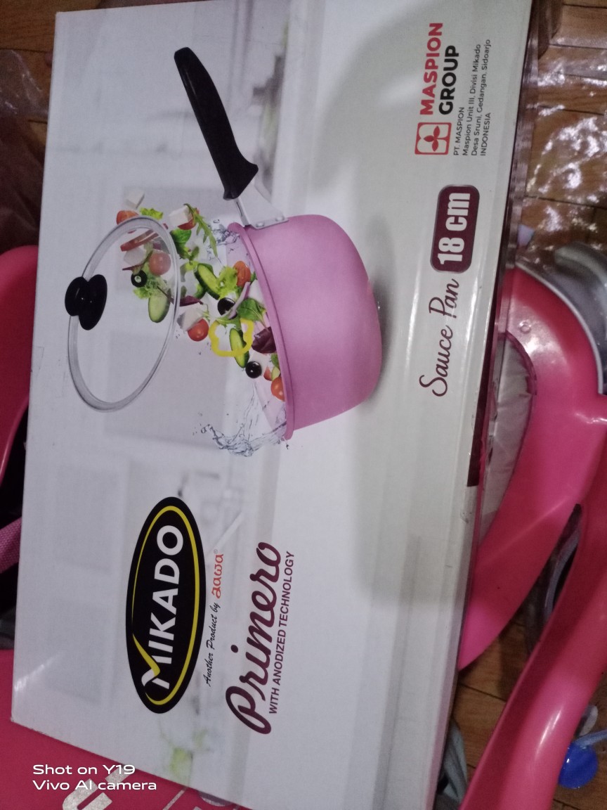 Panci Gagang Alcor New Primero 18cm Tutup Kaca