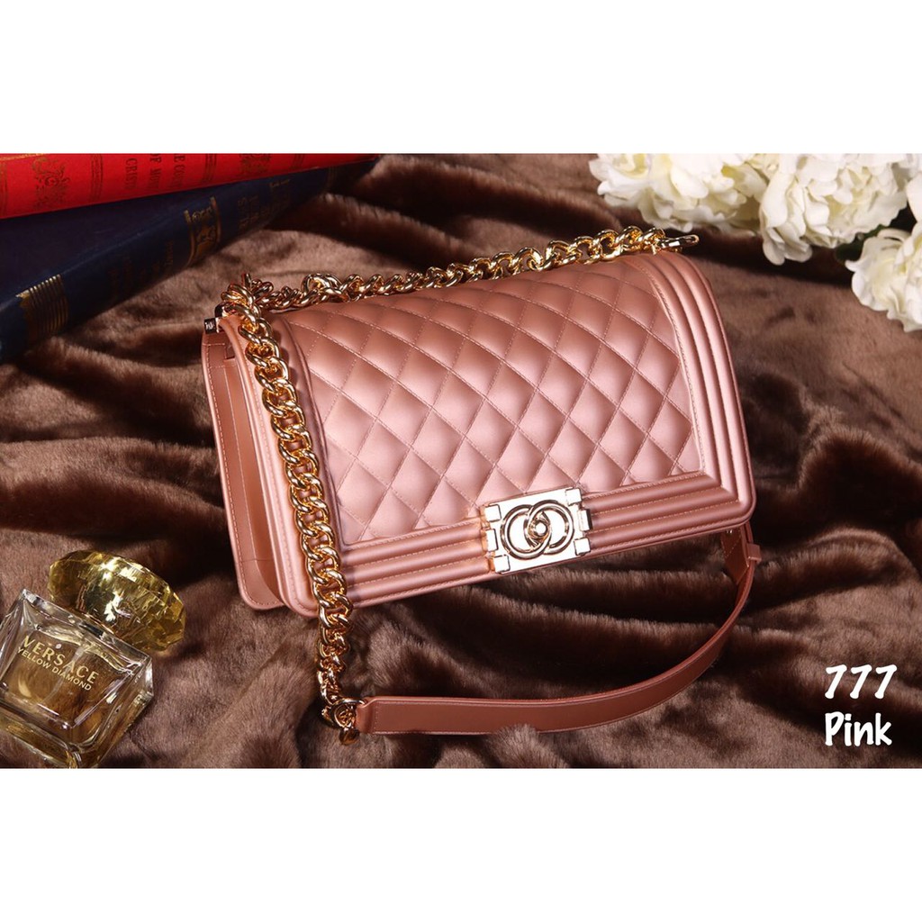 Tas Chanel Boy Matte Jelly A4125