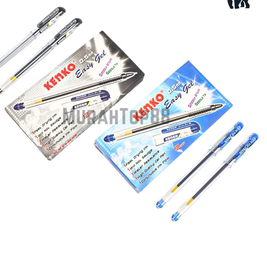

*Terlaku* Pulpen Easy Gel Kenko 0.5 mm / Ballpoint Lancip Bolpen Tajam Pena Grosir [PER LUSIN] Terjamin