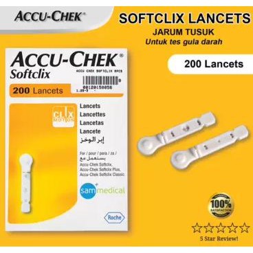 Lancet Accu Chek Softclix Isi 100 &amp; 200 (Performa Active Dan Instant)