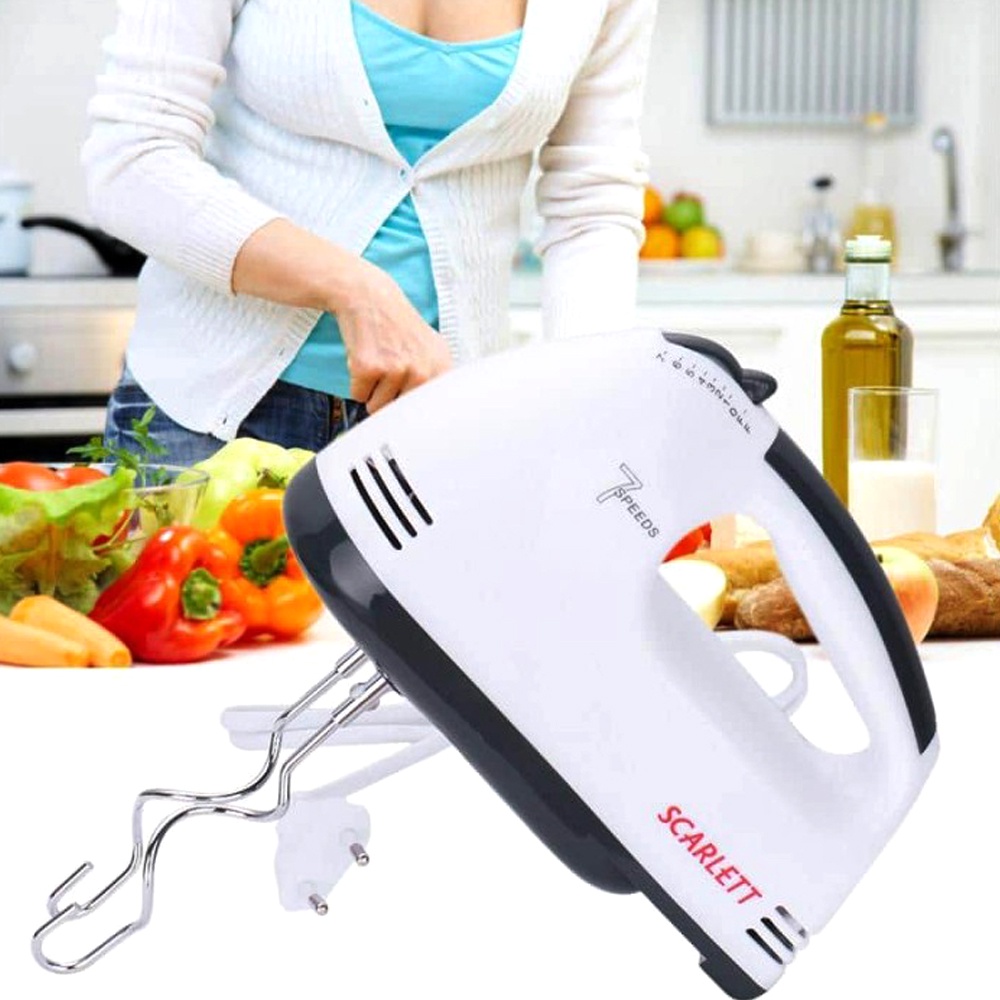 FM - Super Hand Mixer Kue Scarlett 7 Speeds Level Multifungsi