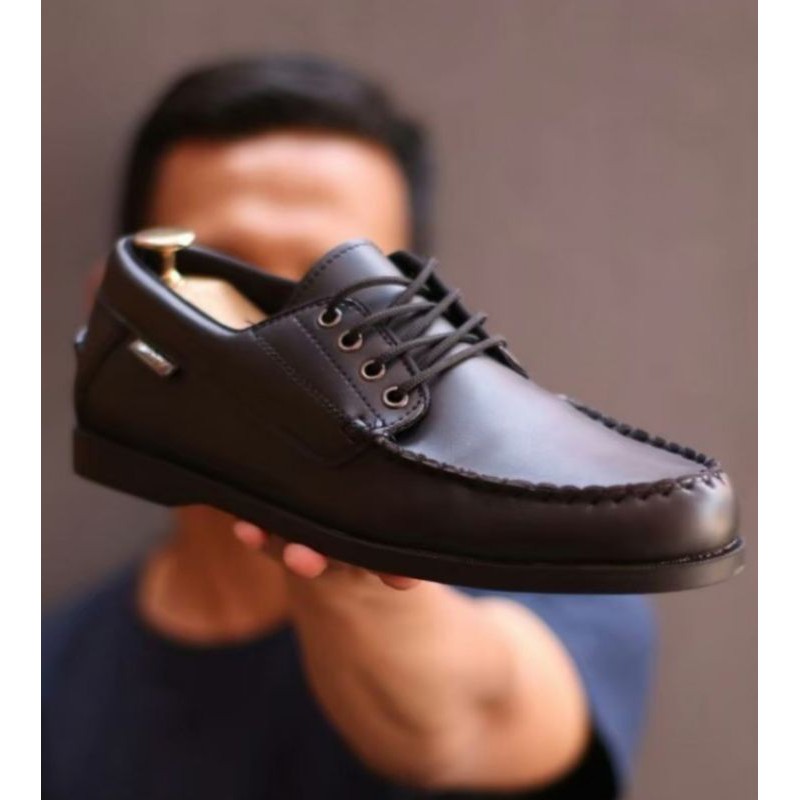 MONZA BLACK |WOLF x COZY| Sepatu Formal Pria Original Sepatu Pantofel Kerja Santai Kondangan Main