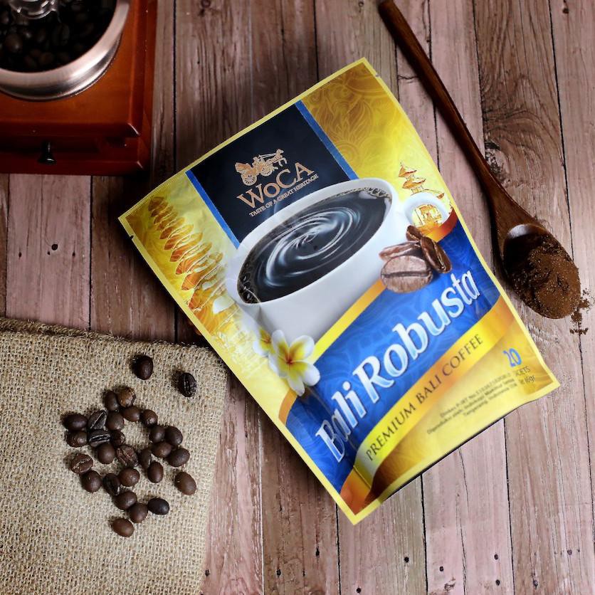 

RPW WoCA Kopi Bubuk Bali Robusta 20 Sachets PLN Kirim Sekarang