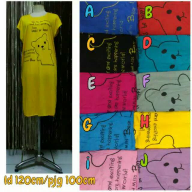 Baju tidur kaos jumbo