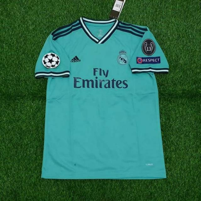 FULL PATCH UCL JERSEY GO BAJU  BOLA  REAL  MADRID  3RD 2021 