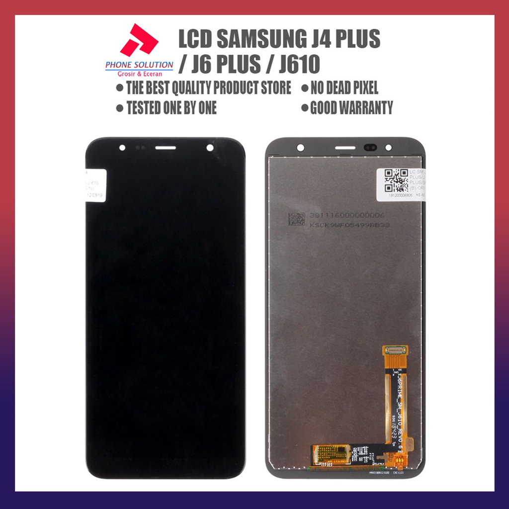 LCD Samsung J4 Plus / LCD Samsung J6 Plus / LCD Samsung J610 Universal Fullset Touchscreen // Supplier LCD Samsung - Garansi 1 Bulan