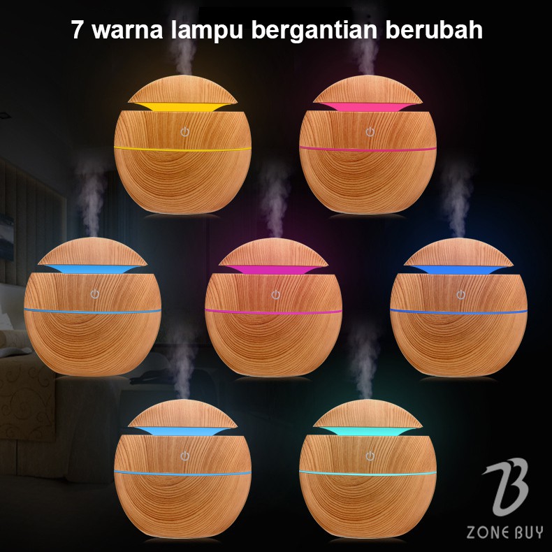 100% ORI Humidifier Diffuser Aroma Diffuser 130ML Oil Diffuser Aroma Terapi Pengharum Ruangan