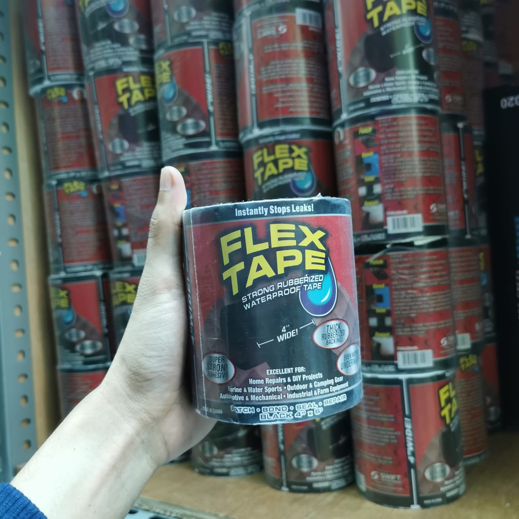 KUP - COD MURAH FLEX TAPE HITAM ISOLASI  ANTI BOCOR