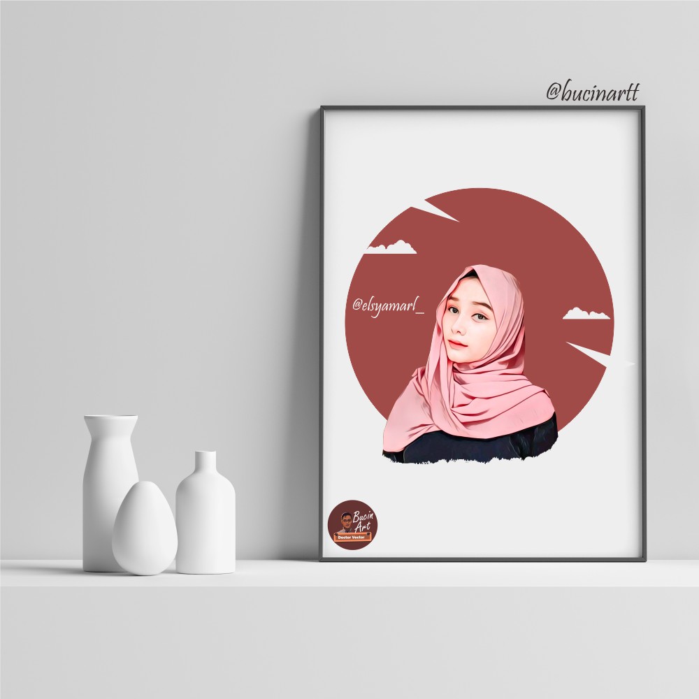 Vektor Wajah / Vector Couple/ Vector Art / Kartun / Kado Wisuda /Hadiah Wisuda/ Hadiah Ulang tahun