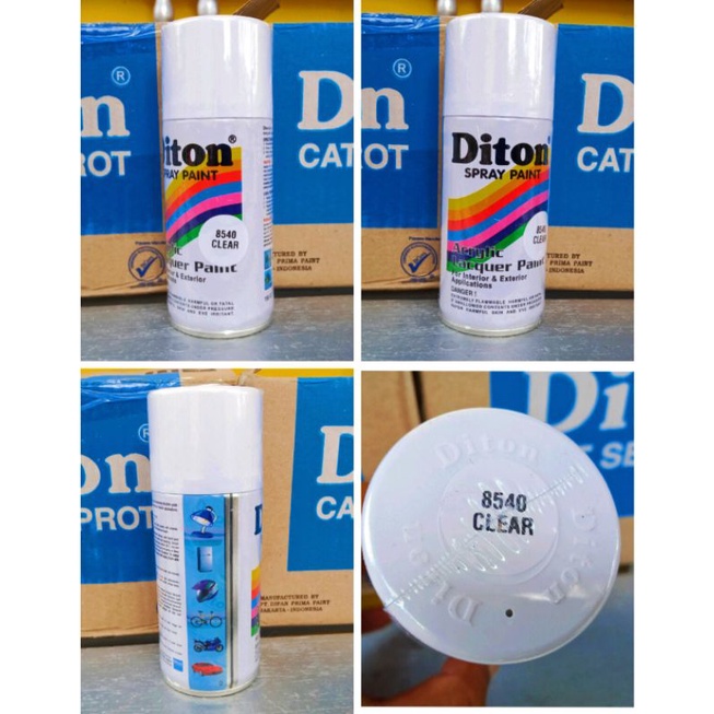 

Cat plitur semprot Pilok Diton Clear Spray paint bening pilox 150 cc